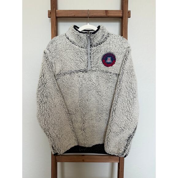 Rivalry Threads Jackets & Blazers - University of Arizona 1/4 zip Sherpa